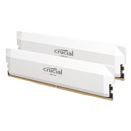 Memorie Crucial Pro Overclocking, 32GB DDR5 6000MHz CL36, Dual Channel Kit, Alb