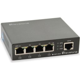 Switch LevelOne Gigabit GEP-0523, 5 porturi, 4 porturi PoE, 10/100/1000Mbps