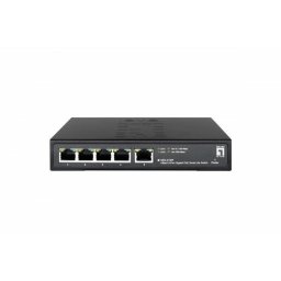 Switch LevelOne Gigabit GES-2105P, 5 porturi, 4 porturi PoE, 1000Mbps