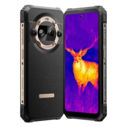 Telefon Mobil Blackview BL9000, Procesor Mediatek Dimensity 8020, Ecran IPS LCD 6.78", 12GB RAM, 512GB Flash, Camera Duala 50+13 MP, Wi-Fi, 5G, Dual Sim, Android, Negru/Auriu