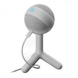 Microfon Gaming Logitech Yeti ORB, Lightsync RGB, USB, Alb