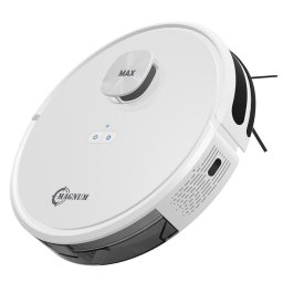 Aspirator roboti cu autogolire MAGNUM MAX, Li-ion 3200 mAh, 42W, SMART, 3000 Pa, 0.24 l, Wi-Fi, Control vocal, Curatare uscata si umeda, Programare, HEPA, Recunoastere camera, Alb