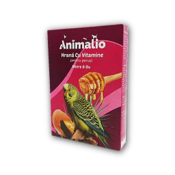 Hrana cu vitamine pentru perusi cu miere si ou, Animalio, 400 g