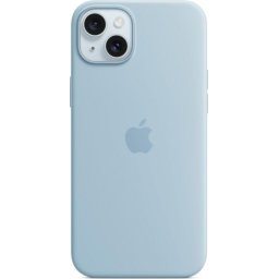 Husa Silicone Case with MagSafe pentru iPhone 15 Plus, Light Blue