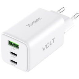 Incarcator de retea VOLT GaN USB-C QC4.0 PD3.0 3A 45W Alb