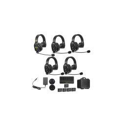 Microfon Solutie intercom completa WiTalk WT5S5xbat 5 pers Full-Duplex 1.9GHz single-ear Negru