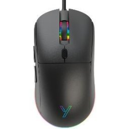Mouse YMS 300BK Reaper – Mouse gaming cu fir USB, optic 6400 DPI, 6 butoane + scroll, iluminare RGB, negru