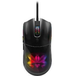 Mouse YMS 3010 Prisma – Mouse gaming cu fir USB, optic 8000 DPI, 7 butoane + scroll, iluminare RGB, negru