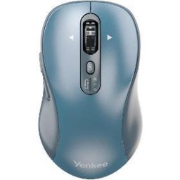 Mouse YMS 2010BE Gyro – Mouse wireless dual-mode (2.4 GHz + Bluetooth), optic 1600 DPI, 6 butoane + scroll, albastru