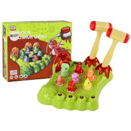 Joc de Societate Wack-A-Mole Dinozauri Ciocan Lumini și Sunete Verzi
