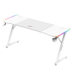 Birou Gaming Hero 4.8 RGB Alb