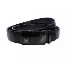Curea barbati, casual, eleganta, din piele naturala, Negru 3.5cm - CK23N