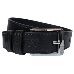 Curea barbati, casual, eleganta, din piele naturala, Negru, 4cm - CK40N