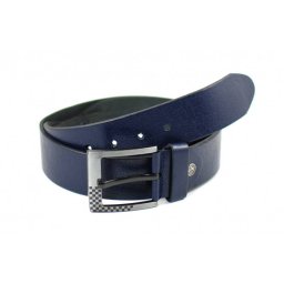 Curea casual barbati din piele naturala - Bleumarin DR-400CKBLM4