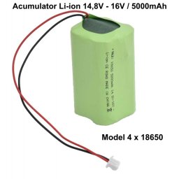 Acumulator Li-ion 14,8V-16V / 5000mAh - Model 4 x 18650