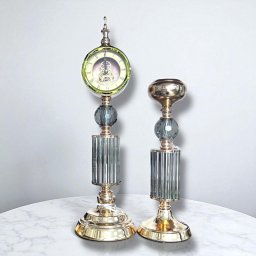 Ceas Decorativ Elegant Grey Crystal