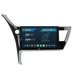 Navigatie Toyota Corolla Auris (2017-2020), Android 12, P-Octacore 2GB RAM + 32GB ROM, 10.1 Inch - AD-BGP10002+AD-BGRKIT079