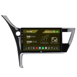 Navigatie Toyota Corolla Auris (2017-2020), Android 12, E-Octacore 2GB RAM + 32GB ROM, 9 Inch - AD-BGE9002+AD-BGRKIT079