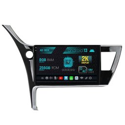 Navigatie Toyota Corolla Auris (2017-2020), Android 13, X-Octacore 8GB RAM + 256GB ROM, 10.36 Inch - AD-BGX10008+AD-BGRKIT079