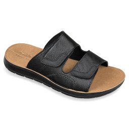 Papuci de vara, confort, barbati, OrtoMed 2707-P442 negru