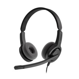 Casti VOICE PC28 DUO NC, Casti stereo cu fir si microfon, ANC, Jack 3.5mm