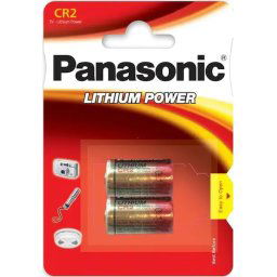 CR2" Battery, 3V, Lithium, pack of 2