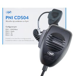 Microfon PNI CDS04 tip condenser cu 4 pini pentru statie radio CB