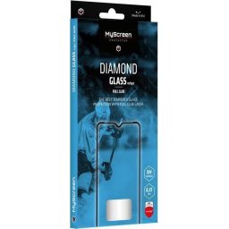 Vivo V21/V21 5G - Szkło hartowane z klejem na całej powierzchni MyScreen DIAMOND GLASS edge FULL GLUE (czarna ramka)