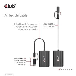 Club3D CSV-1611 USB GEN1 TYPE-C/-A TO DUAL HDMI™ (4K/30HZ) / VGA (1080/60HZ)