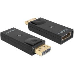 Adaptor video Displayport la HDMI Negru