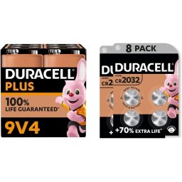 Duracell Plus Power, battery (4 pieces, E block (9V block))