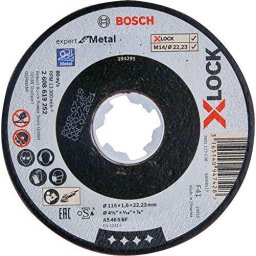 Bosch cutting disk X-LOCK Expert for Metal 115mm straight (115 x 1.6 x Length 22.23mm)