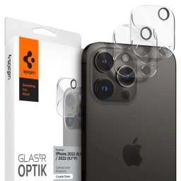 Husa Spigen OPTIK.TR CAMERA PROTECTOR 2-PACK IPHONE 14 PRO / 14 PRO MAX CRYSTAL CLEAR COVER