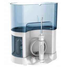 Irigator oral Dus Bucal Countertop Water Flosser WT5000 1600ml, 8 capete, Alb-Albastru