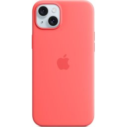Husa Silicone Case with MagSafe pentru iPhone 15 Plus, Guava