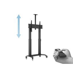 Stand TV motorizat de podea, reglabil in inaltime Multibrackets MB-3120, 65"-110", max.135kg, eligibil cu PNRAS/PNRR