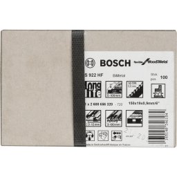 Lama de fierastrau sabie pentru lemn si metal, lungime 150 mm, 100 buc