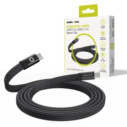 Mobile Origin Magnetic Flat Patented Original Cable USB-C to USB-C 1m, black