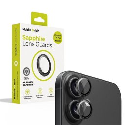 Sapphire Lens guards, black - iPhone 16/16 Plus