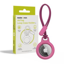Husa Mobile Origin Airtag Loop Case Holder A1, pink
