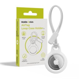 Husa Mobile Origin Airtag Loop Case Holder A1, white