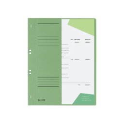 Dosar cu sina Leitz 1/2, carton, A4, cu capse, 170 coli, verde