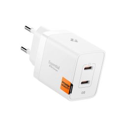 Incarcator de retea EE472EU GaN 2xUSB-C 47W Alb
