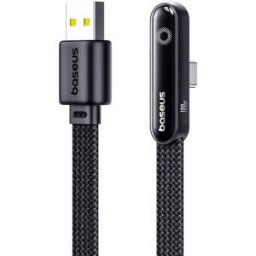 CABLU alimentare si date Baseus MVP, Fast Charging Data Cable pt. smartphone, USB la USB Type-C 100W, braided, 1m, negru "P10382502121-00" (timbru verde 0.08 lei) - 6932172679774