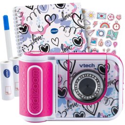 VTech KidiZoom Print Cam Scrapbook Bundle, digital camera pink
