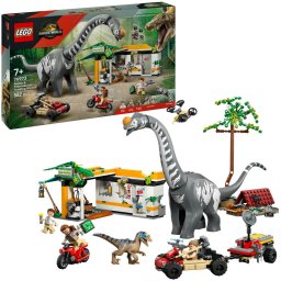 LEGO 76973 Jurassic World Raptor & Titanosaurus: Big Track Chase, construction toy