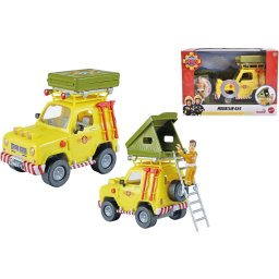 Simba Fireman Sam off-road vehicle with roof tent, toy vehicle