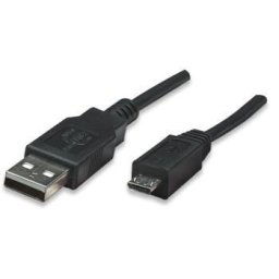 Manhattan cablu Hi-Speed USB 2.0 A-Micro B M/M 1,8m negru