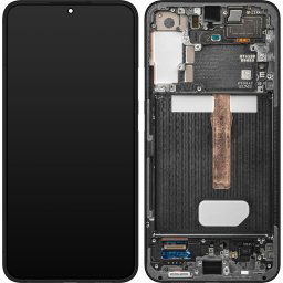 Piese si componente Display - Touchscreen Samsung Galaxy S22+ 5G S906, Cu Rama, Gri, Service Pack GH82-27500E