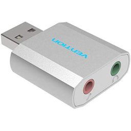 Placa de sunet PLACI de SUNET Vention USB External Sound Card Silvery Metal Type, "VAB-S13" (timbru verde 0.08 lei)